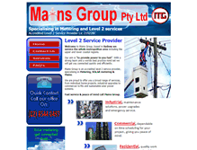 Tablet Screenshot of mainsgroup.com.au